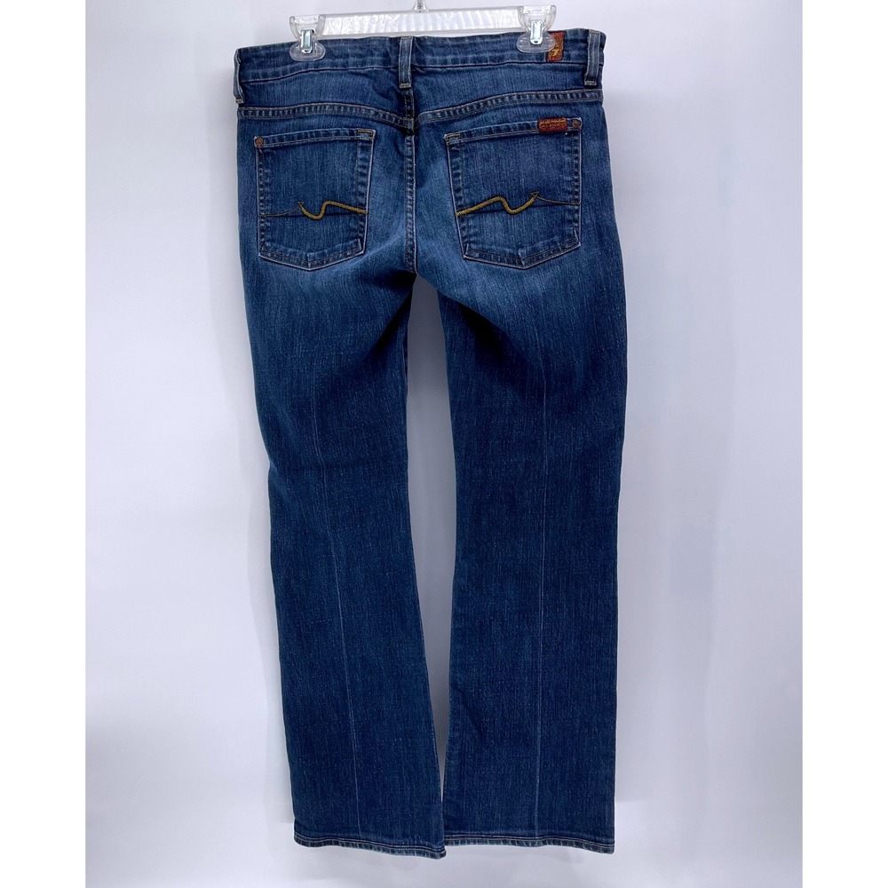 7 For All Mankind Kimmie Bootcut Jeans Womens 31 Medium Wash Stretch Denim USA - Picture 2 of 10